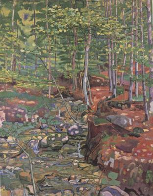Ferdinand Hodler The Forest Interior near Reichenbach (nn02) oil painting image